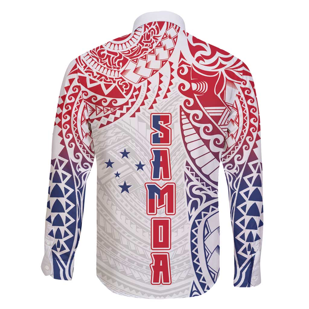 Samoa 685 Art Traditional Tattoo Pattern Family Matching Mermaid Dress and Hawaiian Shirt Gradient Color