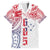 Samoa 685 Art Traditional Tattoo Pattern Family Matching Off Shoulder Short Dress and Hawaiian Shirt Gradient Color