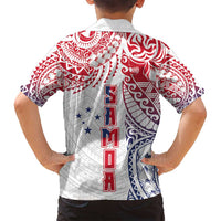 Samoa 685 Art Traditional Tattoo Pattern Family Matching Tank Maxi Dress and Hawaiian Shirt Gradient Color