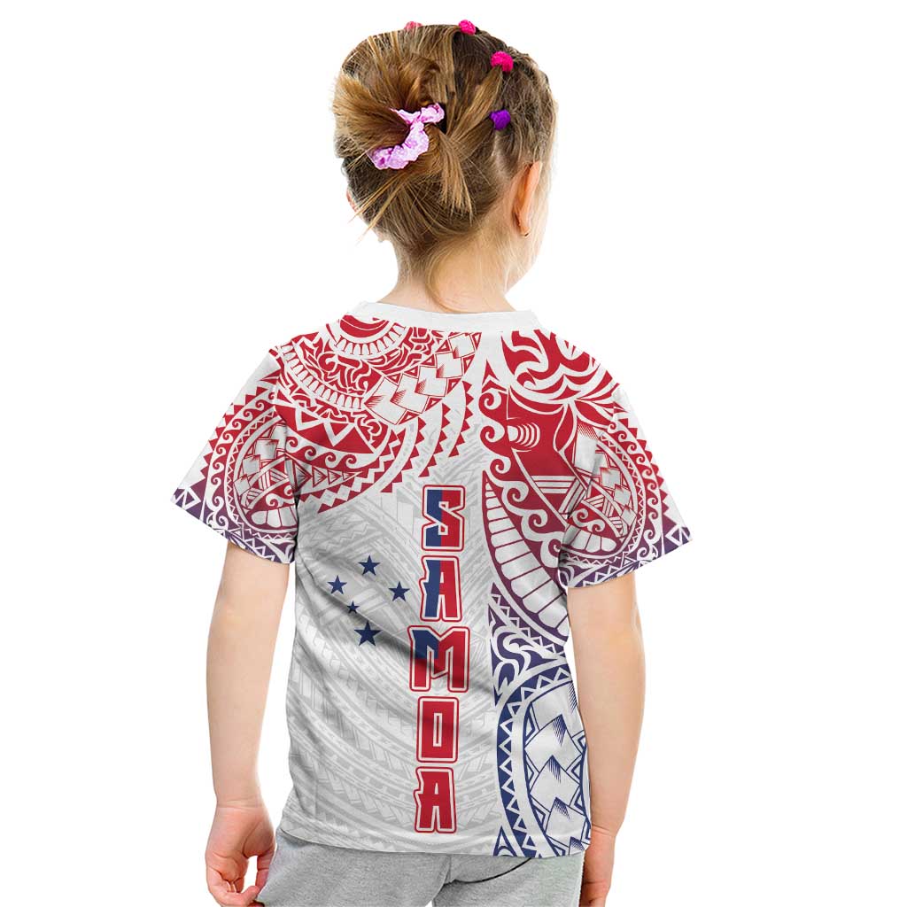 Samoa 685 Art Traditional Tattoo Pattern Kid T Shirt Gradient Color