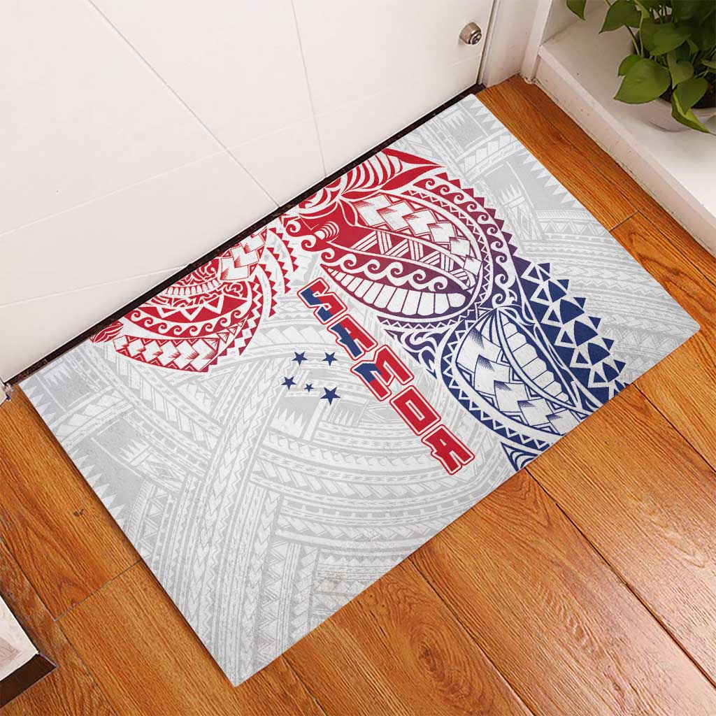 Samoa 685 Art Traditional Tattoo Pattern Rubber Doormat Gradient Color