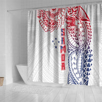 Samoa 685 Art Traditional Tattoo Pattern Shower Curtain Gradient Color