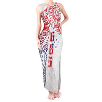 Samoa 685 Art Traditional Tattoo Pattern Tank Maxi Dress Gradient Color