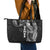 Samoa 685 Art Traditional Tattoo Pattern Leather Tote Bag Black Color