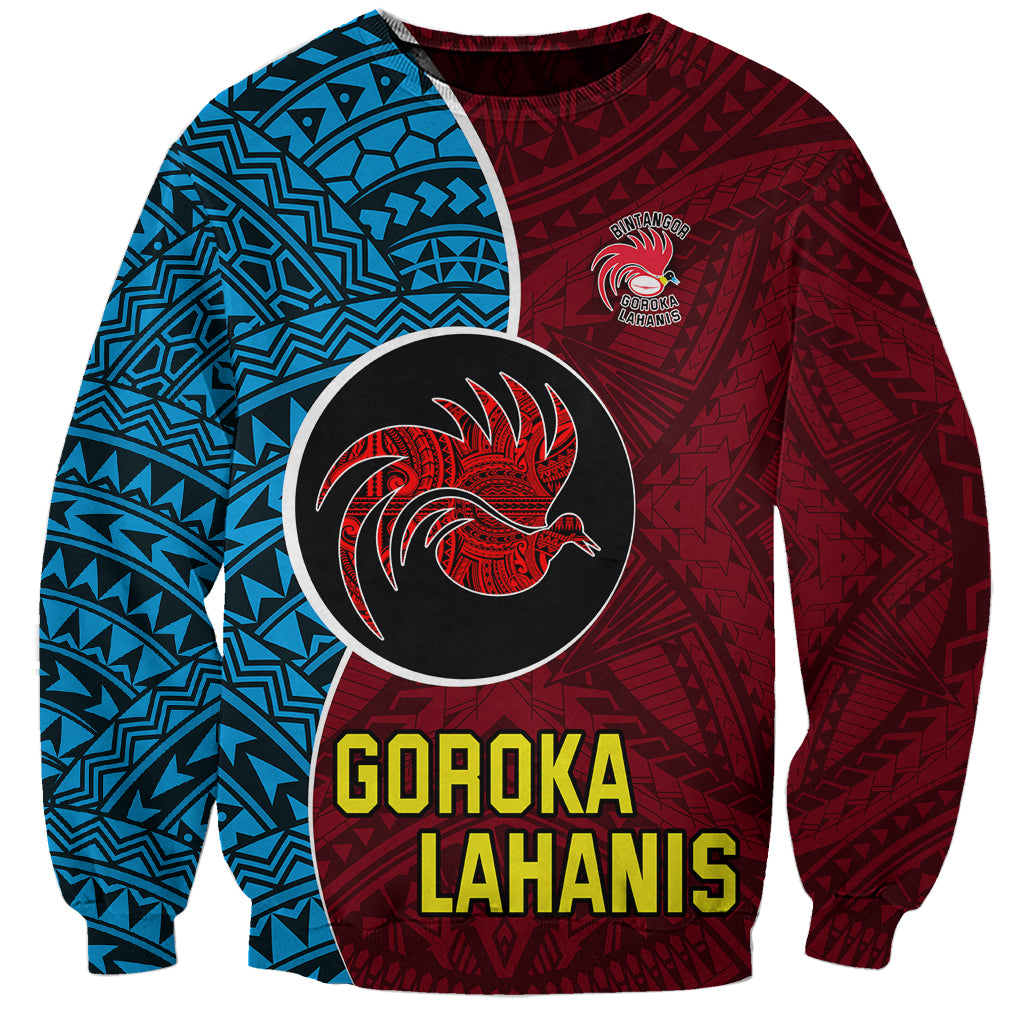 Bintangor Goroka Lahanis Rugby Sweatshirt Papua New Guinea Polynesian Tattoo LT03 Unisex Red - Polynesian Pride