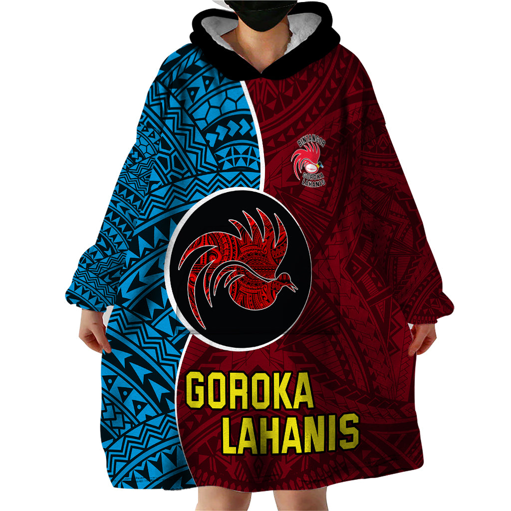 Bintangor Goroka Lahanis Rugby Wearable Blanket Hoodie Papua New Guinea Polynesian Tattoo LT03 - Polynesian Pride