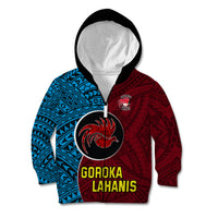 Custom Bintangor Goroka Lahanis Rugby Kid Hoodie Papua New Guinea Polynesian Tattoo LT03 - Polynesian Pride