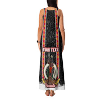 Personalised Vanuatu Christmas Family Matching Tank Maxi Dress and Hawaiian Shirt Polynesian Tribal Snow Style LT03 - Polynesian Pride