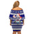 Samoa Christmas Off Shoulder Short Dress The Santa Coat of Arms with Samoa Bracelet Pattern LT03 - Polynesian Pride