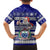 Custom Samoa Christmas Family Matching Off Shoulder Maxi Dress and Hawaiian Shirt The Santa Coat of Arms with Samoa Bracelet Pattern LT03 - Polynesian Pride
