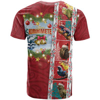 New Zealand Merry Christmas T Shirt Maori Animals, Koru Tattoo - Red Xmas Style