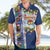 New Zealand Merry Christmas Hawaiian Shirt Maori Animals, Koru Tattoo - Blue Xmas Style