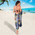 New Zealand Merry Christmas Sarong Maori Animals, Koru Tattoo - Blue Xmas Style