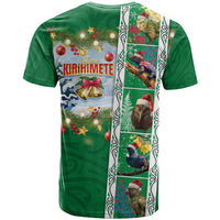 New Zealand Merry Christmas T Shirt Maori Animals, Koru Tattoo - Green Xmas Style