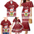 Tuvalu Christmas Family Matching Mermaid Dress and Hawaiian Shirt Snowman and Tuvalu Coat of Arms Maori Tribal Xmas Style LT03 - Polynesian Pride