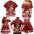 Tuvalu Christmas Family Matching Mermaid Dress and Hawaiian Shirt Snowman and Tuvalu Coat of Arms Maori Tribal Xmas Style LT03 - Polynesian Pride