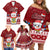 Tuvalu Christmas Family Matching Off Shoulder Short Dress and Hawaiian Shirt Snowman and Tuvalu Coat of Arms Maori Tribal Xmas Style LT03 - Polynesian Pride