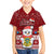 Tuvalu Christmas Family Matching Puletasi Dress and Hawaiian Shirt Snowman and Tuvalu Coat of Arms Maori Tribal Xmas Style LT03 Son's Shirt Red - Polynesian Pride