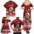 Tuvalu Christmas Family Matching Summer Maxi Dress and Hawaiian Shirt Snowman and Tuvalu Coat of Arms Maori Tribal Xmas Style LT03 - Polynesian Pride