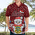 Tuvalu Christmas Hawaiian Shirt Snowman and Tuvalu Coat of Arms Maori Tribal Xmas Style LT03 - Polynesian Pride