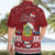 Tuvalu Christmas Hawaiian Shirt Snowman and Tuvalu Coat of Arms Maori Tribal Xmas Style LT03 - Polynesian Pride