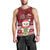 Tuvalu Christmas Men Tank Top Snowman and Tuvalu Coat of Arms Maori Tribal Xmas Style LT03 - Polynesian Pride