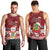 Tuvalu Christmas Men Tank Top Snowman and Tuvalu Coat of Arms Maori Tribal Xmas Style LT03 - Polynesian Pride