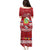 Tuvalu Christmas Puletasi Snowman and Tuvalu Coat of Arms Maori Tribal Xmas Style LT03 - Polynesian Pride