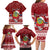 Personalised Tuvalu Christmas Family Matching Long Sleeve Bodycon Dress and Hawaiian Shirt Snowman and Tuvalu Coat of Arms Maori Tribal Xmas Style LT03 - Polynesian Pride