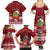 Personalised Tuvalu Christmas Family Matching Summer Maxi Dress and Hawaiian Shirt Snowman and Tuvalu Coat of Arms Maori Tribal Xmas Style LT03 - Polynesian Pride