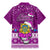 Tuvalu Christmas Family Matching Mermaid Dress and Hawaiian Shirt Snowman Hugs Tuvalu Coat of Arms Maori Pattern Pink Style LT03 - Polynesian Pride