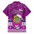 Tuvalu Christmas Family Matching Puletasi Dress and Hawaiian Shirt Snowman Hugs Tuvalu Coat of Arms Maori Pattern Pink Style LT03 - Polynesian Pride