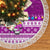 Personalised Tuvalu Christmas Tree Skirt Snowman Hugs Tuvalu Coat of Arms Maori Pattern Pink Style LT03 - Polynesian Pride