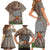 Hawaii Family Matching Short Sleeve Bodycon Dress and Hawaiian Shirt Aloha Volcano Mix Kakau Hawaiian Tribal LT03 - Polynesian Pride
