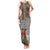Hawaii Family Matching Tank Maxi Dress and Hawaiian Shirt Aloha Volcano Mix Kakau Hawaiian Tribal LT03 Mom's Dress Beige - Polynesian Pride