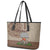 Hawaii Leather Tote Bag Aloha Volcano Mix Kakau Hawaiian Tribal LT03 - Polynesian Pride