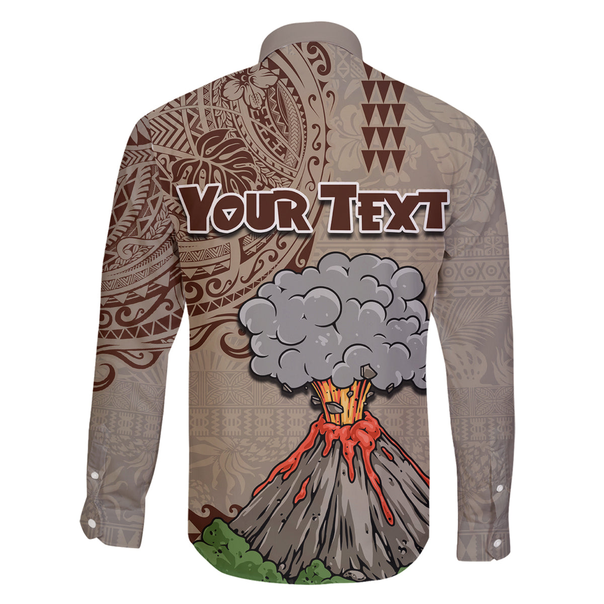 Aloha Volcano Custom Family Matching Summer Maxi Dress and Hawaiian Shirt Mix Hawaiian Kakau Tribal LT03 - Polynesian Pride