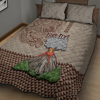 Aloha Volcano Custom Quilt Bed Set Mix Hawaiian Kakau Tribal LT03 - Polynesian Pride
