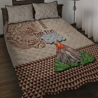 Aloha Volcano Custom Quilt Bed Set Mix Hawaiian Kakau Tribal LT03 - Polynesian Pride