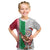 Hawaii Mele Kalikimaka Kid T Shirt Santa Playing Ukele Mix Kakau Pattern Xmas Style LT03 Red - Polynesian Pride