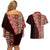 Tonga Fonulei and Ngatu Pattern Couples Matching Off Shoulder Short Dress and Hawaiian Shirt LT03 - Polynesian Pride