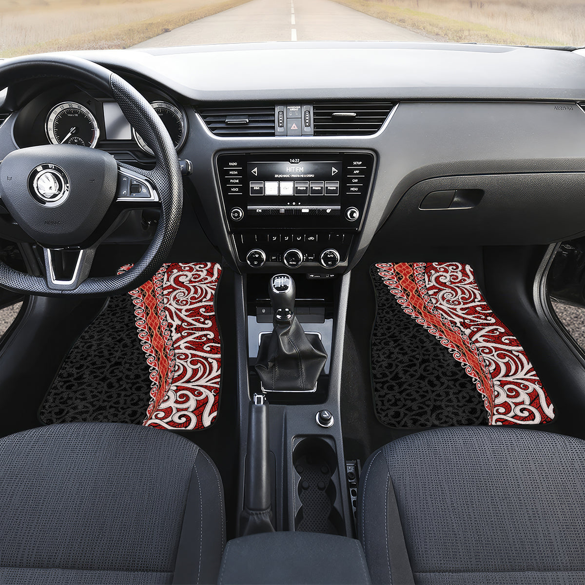 New Zealand Maori Stylized Koru Car Mats LT03 - Polynesian Pride