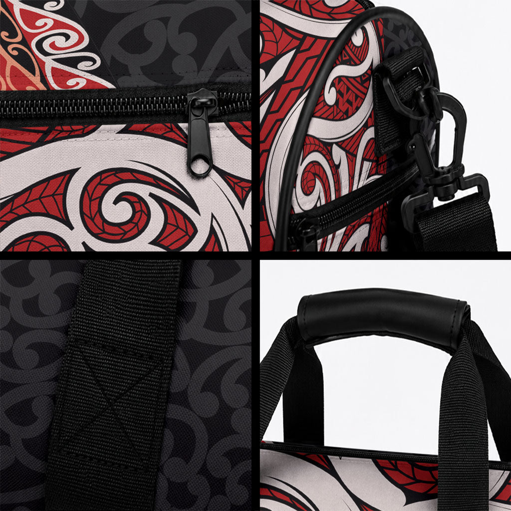 New Zealand Maori Stylized Koru Duffle Bag