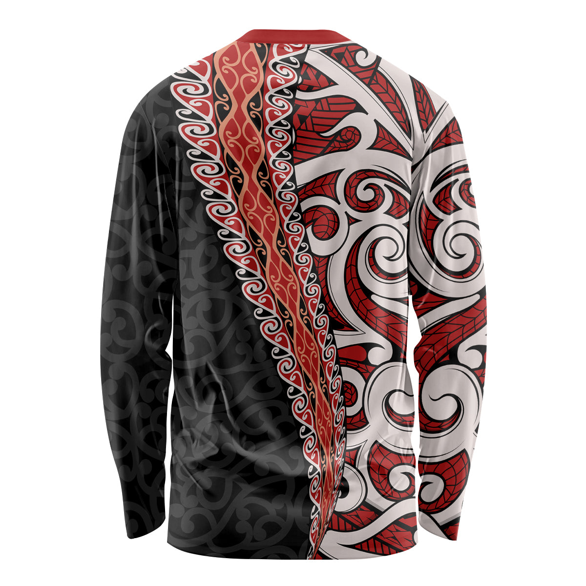 New Zealand Maori Stylized Koru Long Sleeve Shirt LT03 - Polynesian Pride