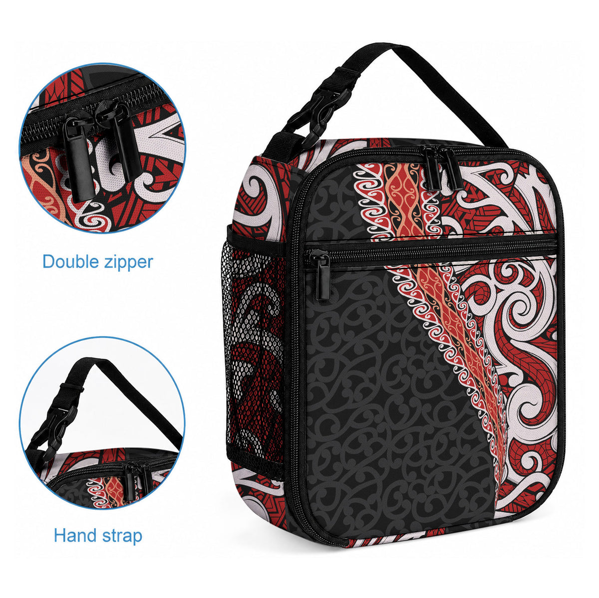 New Zealand Maori Stylized Koru Lunch Bag