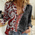 New Zealand Maori Stylized Koru Women Casual Shirt LT03 Female Red - Polynesian Pride