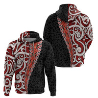 New Zealand Maori Stylized Koru Zip Hoodie LT03 - Polynesian Pride