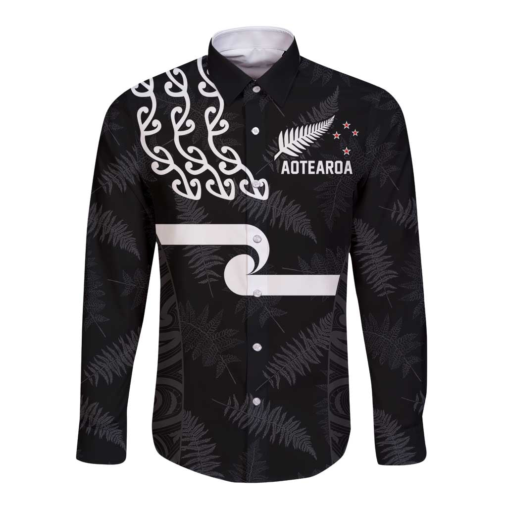 New Zealand Rugby Custom Long Sleeve Button Shirt The Champions Aotearoa