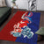 Hawaiian and Japanese Together Area Rug The Whale and Koi Fish with Hinomaru and Lei