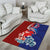 Hawaiian and Japanese Together Area Rug The Whale and Koi Fish with Hinomaru and Lei